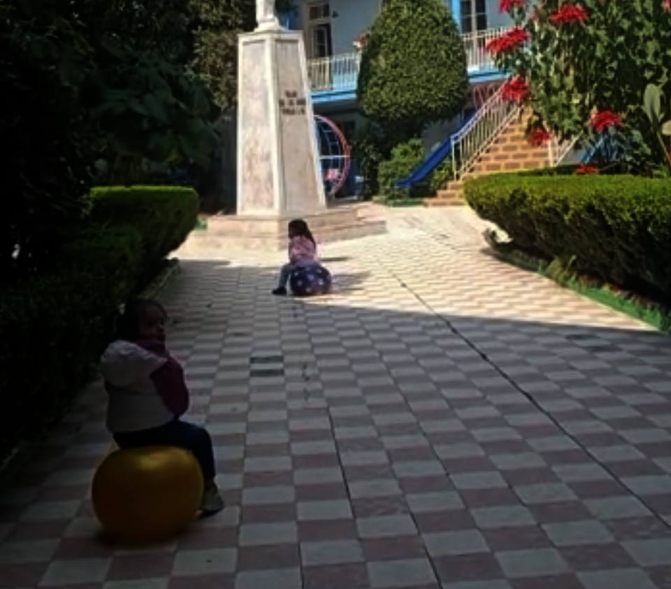 Our patio becomes a playground for our children