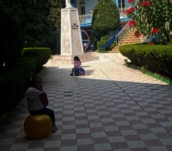 Our patio becomes a playground for our children