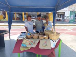 Craftswomen at the San Pedro de Lloc local fair
