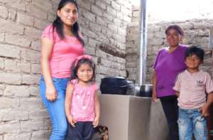 Beneficiaries and their improved cookstove