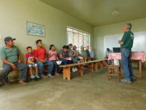 Training local community members in reforestation