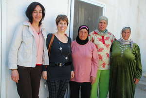 MADRE's Yifat Susskind with Midwives for Peace