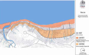 Flooded Area by the 27F Tsunami