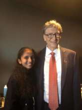 Our SGD advocate, Saleha with Bill Gates