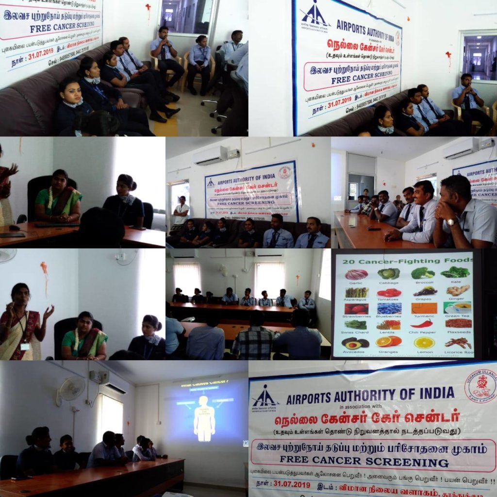 Cancer Awareness Program at Tuticorin Airport