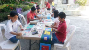 Children at one of our workshops at the museum