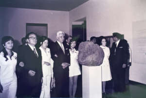 Rufino Tamayo at the opening of the museum