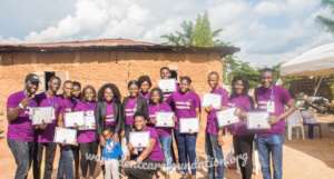 volunteers and team members