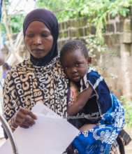 Mother and child coming for examination