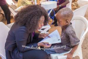 Dr Adekemi Adeniyan and Abdul during examination