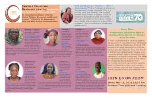 Inwelle UN CSW Presenters and Topics in Flyer