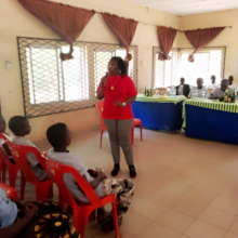 Inwelle Centre Rep. Presenting at Ozalla Ezimo