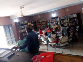 First Picture of Children Trooping to the Centre i