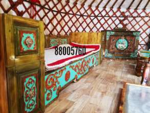 Mongol Yurt center interior image (similar)