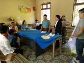 Meeting with Xuan Nha Women Union