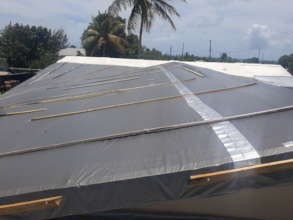 Retarped Home to prepare for hurricane season