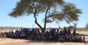 Performing under a tree
