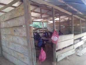 Rickety classroom in Ghana