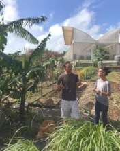 Farm tour with Kelly and Wesley
