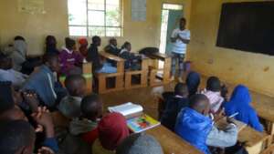 Ngao staff educating our beneficiaries on hygiene