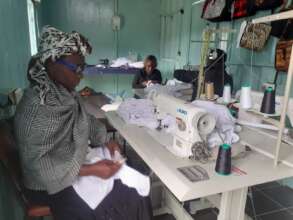 Tailoring centre with women in training