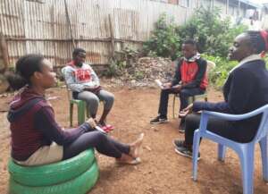 mentorship session taking place.