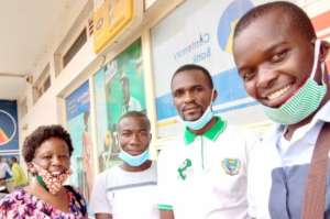Happy prize winners @ Bishop's Stuart University