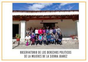 Training meeting for women from the Sierra Juarez
