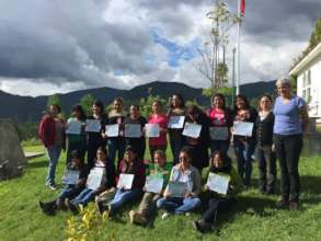 One of the groups with their Diplomas