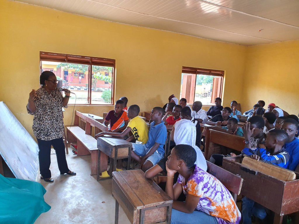 School management addressing students