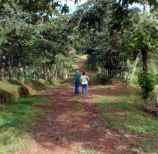 Cindy and Roberta looking at the corridor area