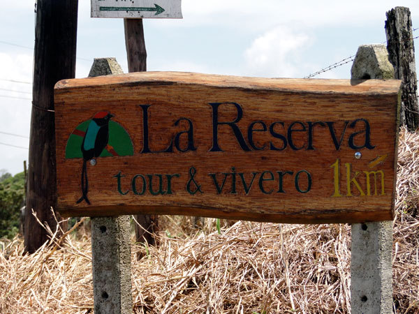 La Reserva sign at headquarters
