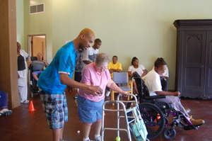 Campers participate in fun and games!