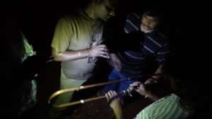 Setting antenna during 2015 Flood