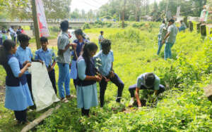 Sapling planting at Kaavumbaghom