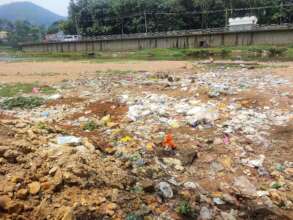 Waste accumulated at Manimala River