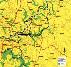 Meenachil-Meenanthara-Kudoor Relinking Map