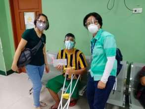 Gregorio family beneficiary receives knee surgery