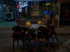 Ignacio family beneficiary volunteers as fireman