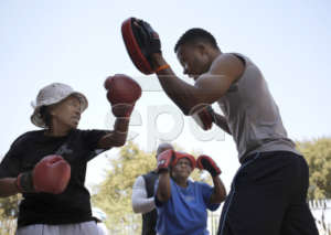 Boxing grannies