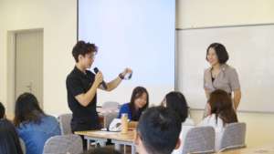 Student sharing in the training