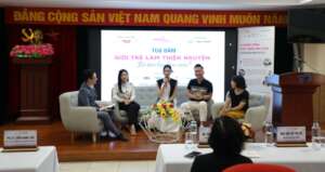 Talk show Youth doing volunteer