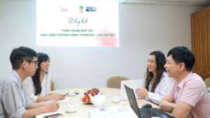 The signing ceremony of MOU