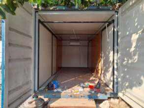 Preparation of container for solar equipment