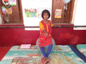 Aisha receiving therapy