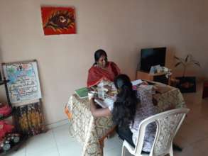 Amaya* studying for her exams