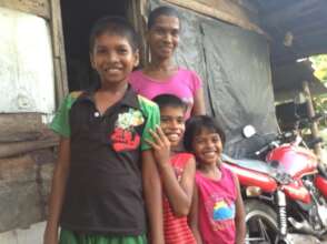 Dharshika's family on our first visit