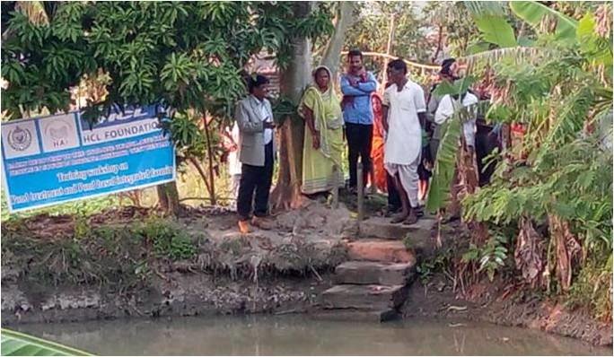 Field training Pond Restoring & Integrated Farming