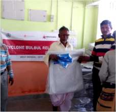 With relief materials for Family Members