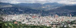The view of Caracas from La Pradera